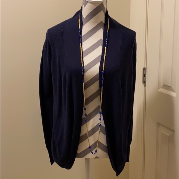 ❄️A New Day Navy Blue Open Cardigan Sweater❄️ - Picture 2 of 5